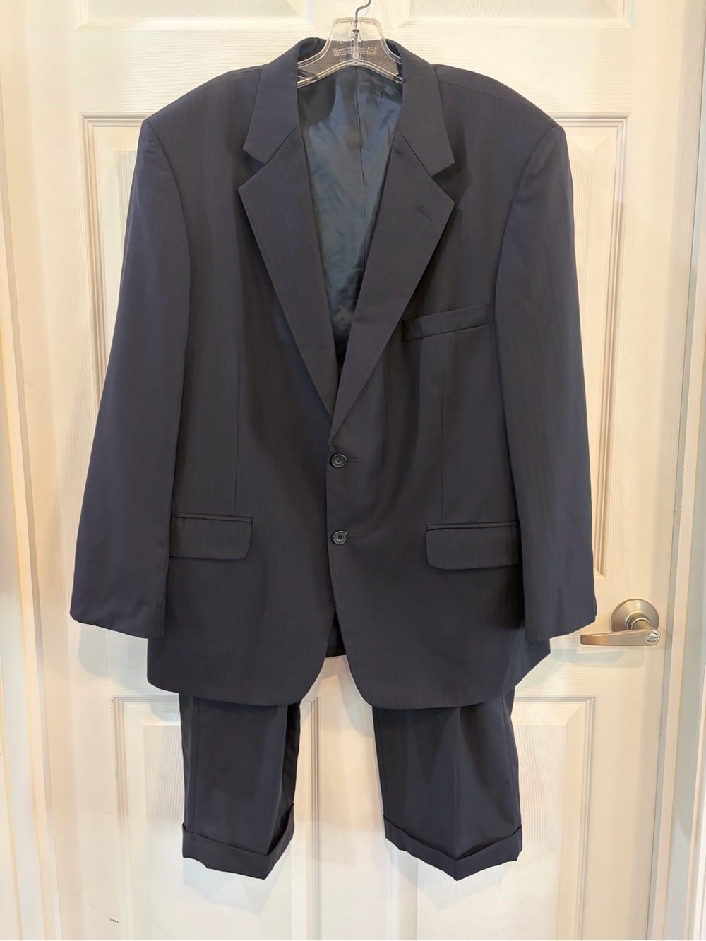 Vintage Men's Black Two-Piece Suit
